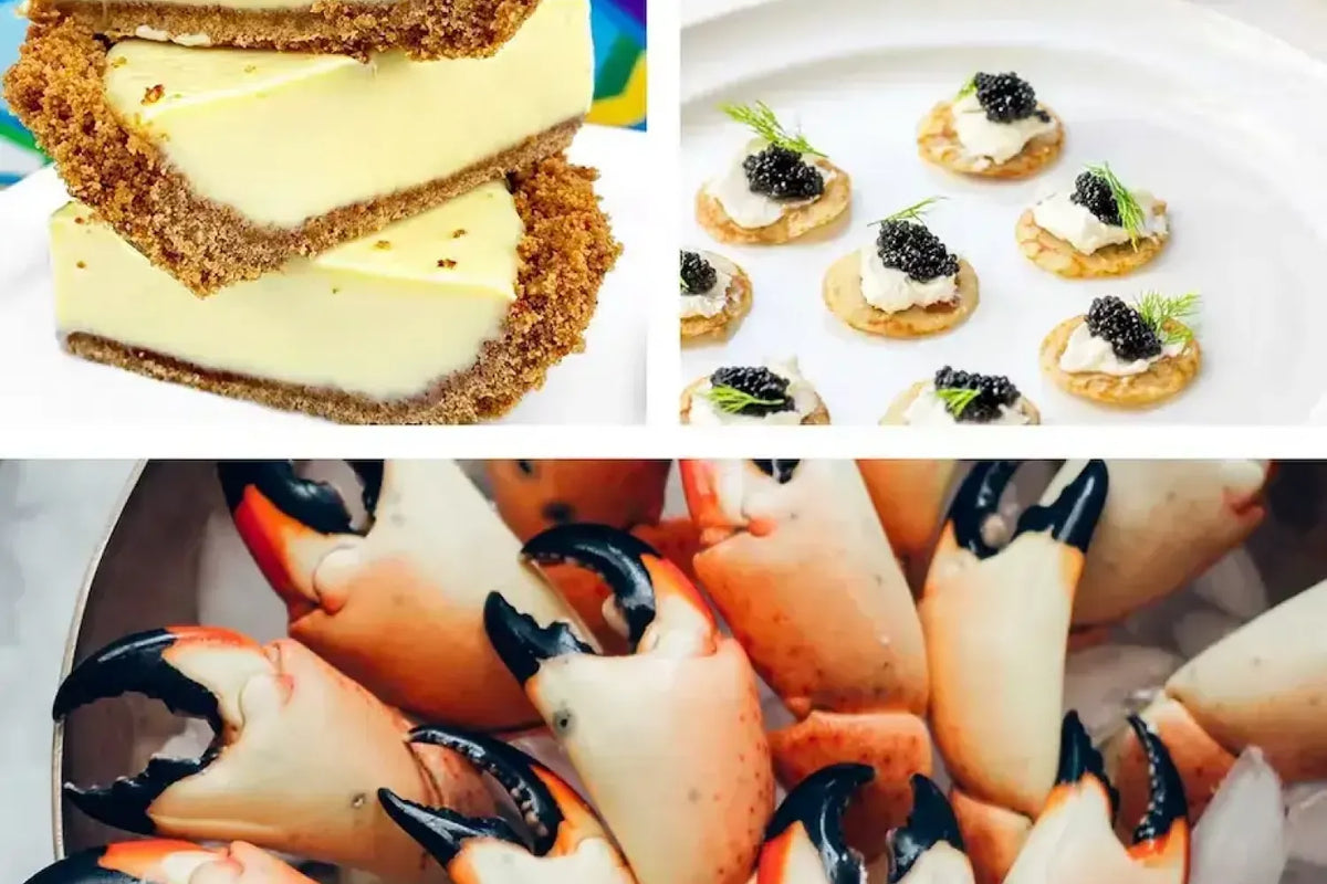 Elegant New Year's Eve Dinner Inspirations: Caviar and Stone Crabs