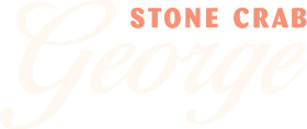 Text 'STONE CRAB' in a stylized font on a white background
